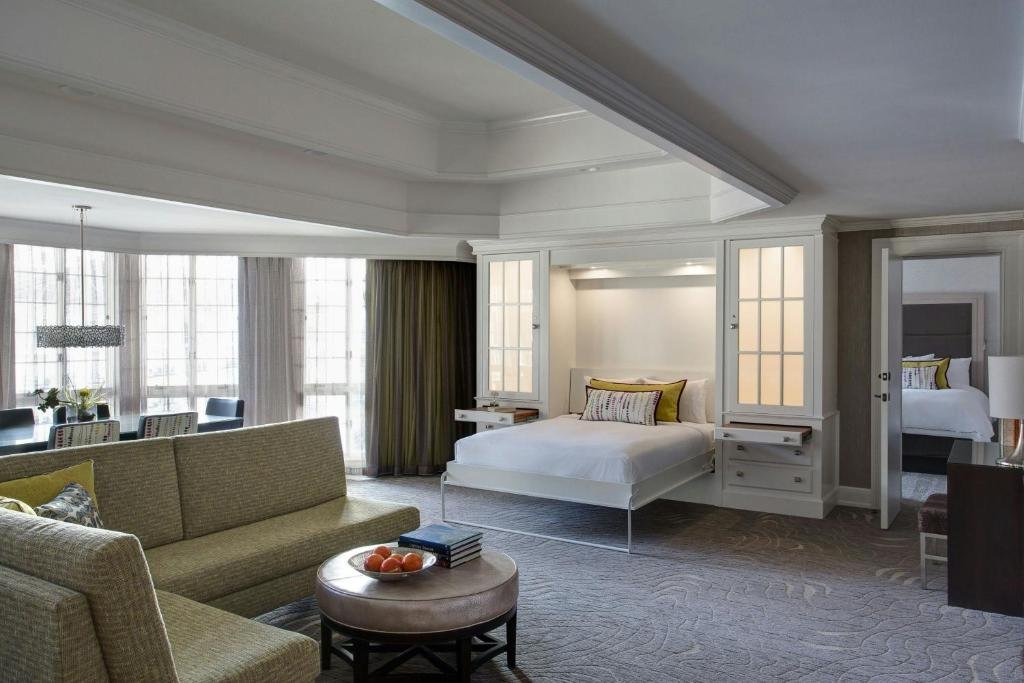 Atrium view guest room with private balcony at Gaylord Opryland Resort
