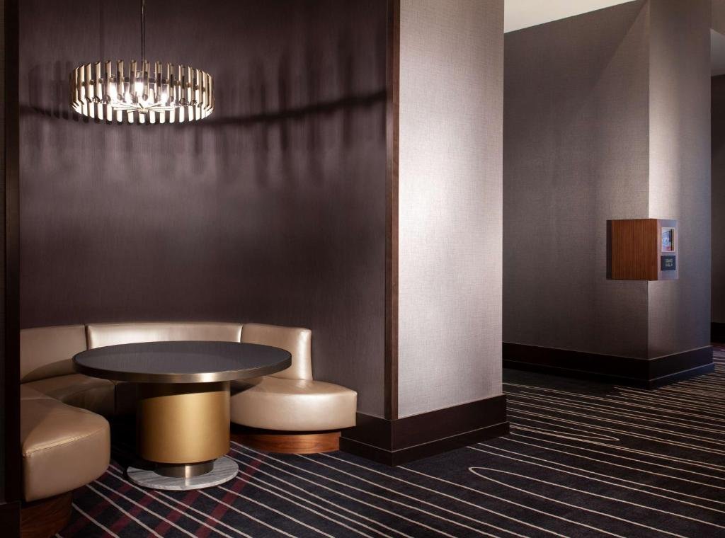 Contemporary luxury guest room with floor-to-ceiling windows at Grand Hyatt Nashville