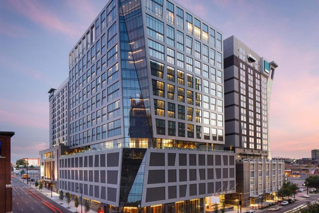 21st-floor rooftop pool and Denim bar overlooking downtown at The Joseph Nashville